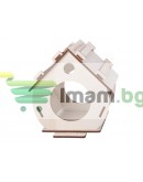 Дървена къщичка за птици гнездо за сглобяване